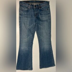 Citizens Of Humanity Low waist Flare Ingrid #002 Stretch Denim Blue Jeans